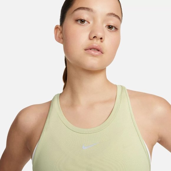 Nike Dri-FIT Women's One Luxe Slim Fit Training Tank Top Olive SMALL DD0595-371 - Picture 4 of 4